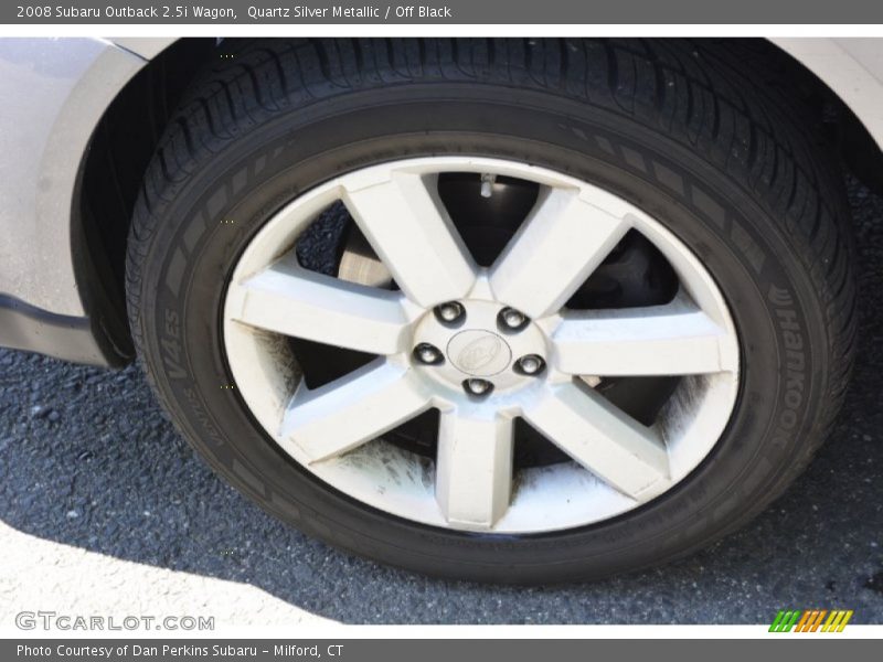 Quartz Silver Metallic / Off Black 2008 Subaru Outback 2.5i Wagon
