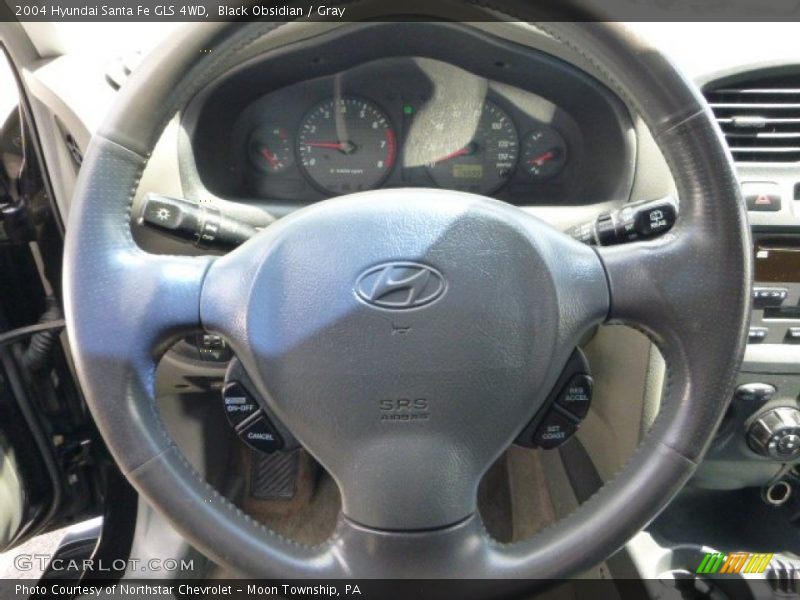 Black Obsidian / Gray 2004 Hyundai Santa Fe GLS 4WD