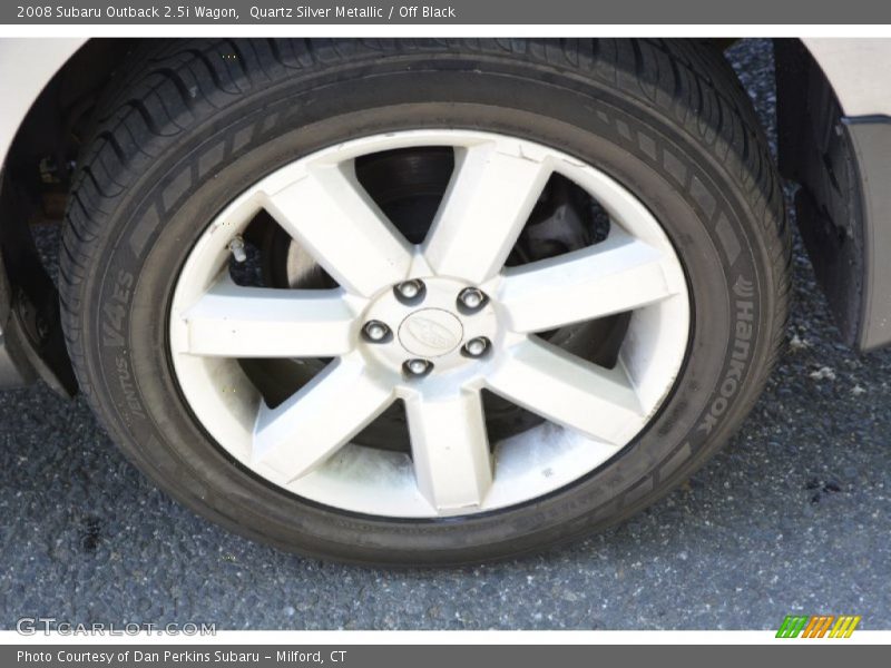 Quartz Silver Metallic / Off Black 2008 Subaru Outback 2.5i Wagon