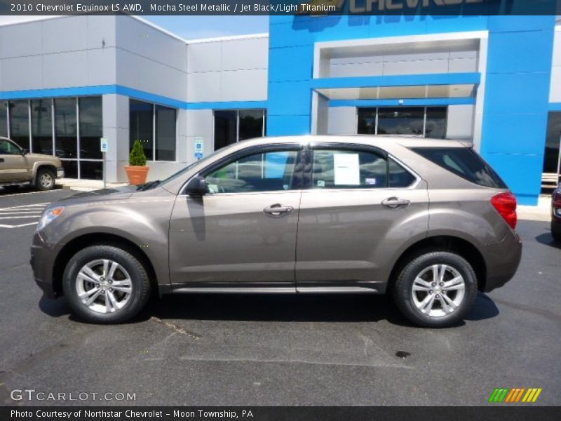 Mocha Steel Metallic / Jet Black/Light Titanium 2010 Chevrolet Equinox LS AWD