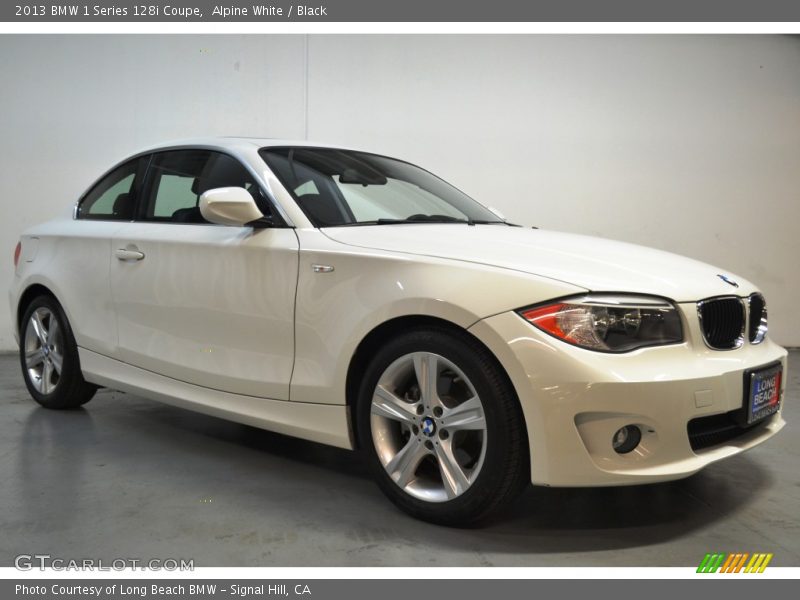 Alpine White / Black 2013 BMW 1 Series 128i Coupe