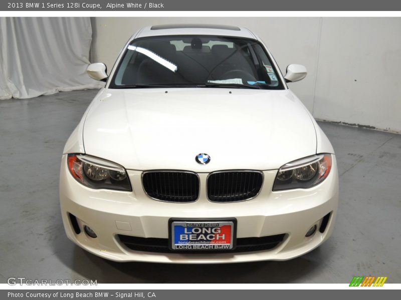 Alpine White / Black 2013 BMW 1 Series 128i Coupe