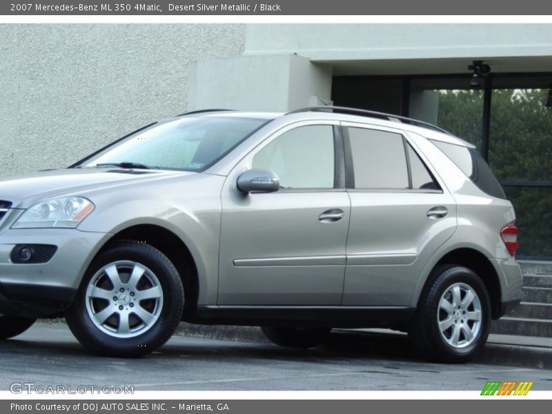 Desert Silver Metallic / Black 2007 Mercedes-Benz ML 350 4Matic