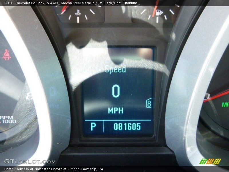 Mocha Steel Metallic / Jet Black/Light Titanium 2010 Chevrolet Equinox LS AWD