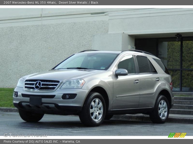 Desert Silver Metallic / Black 2007 Mercedes-Benz ML 350 4Matic