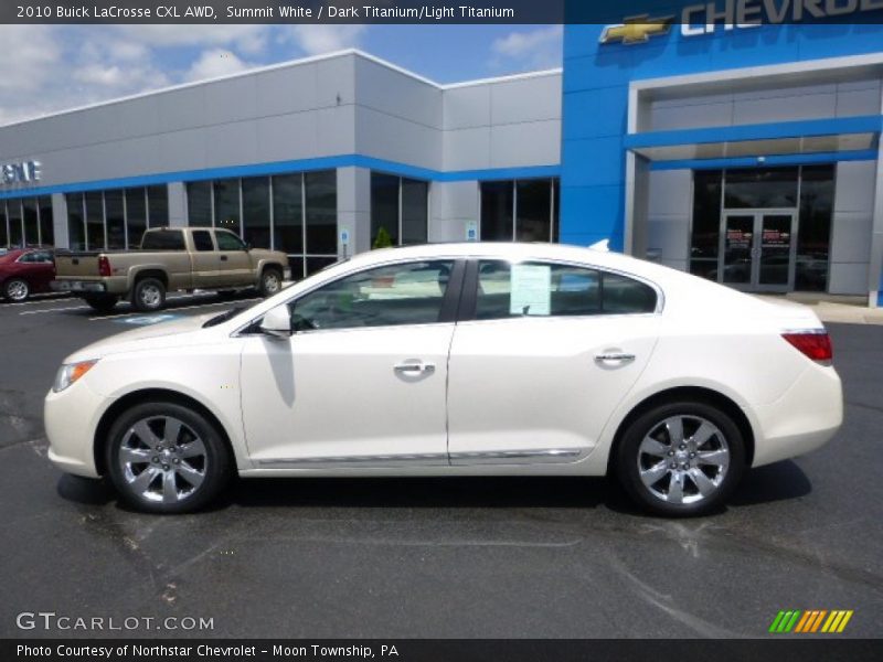 Summit White / Dark Titanium/Light Titanium 2010 Buick LaCrosse CXL AWD