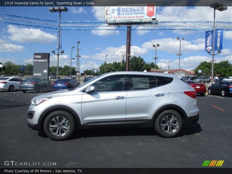 Sparkling Silver / Gray 2016 Hyundai Santa Fe Sport
