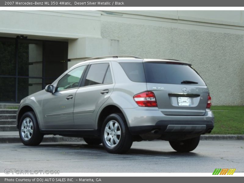 Desert Silver Metallic / Black 2007 Mercedes-Benz ML 350 4Matic