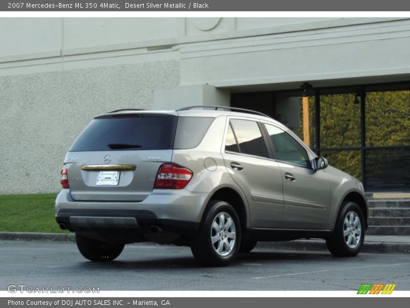 Desert Silver Metallic / Black 2007 Mercedes-Benz ML 350 4Matic