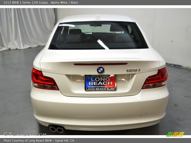 Alpine White / Black 2013 BMW 1 Series 128i Coupe