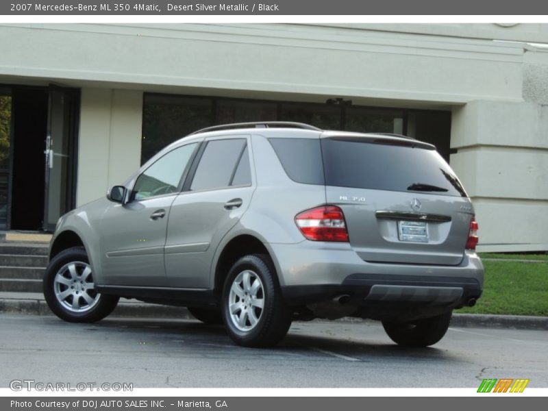 Desert Silver Metallic / Black 2007 Mercedes-Benz ML 350 4Matic