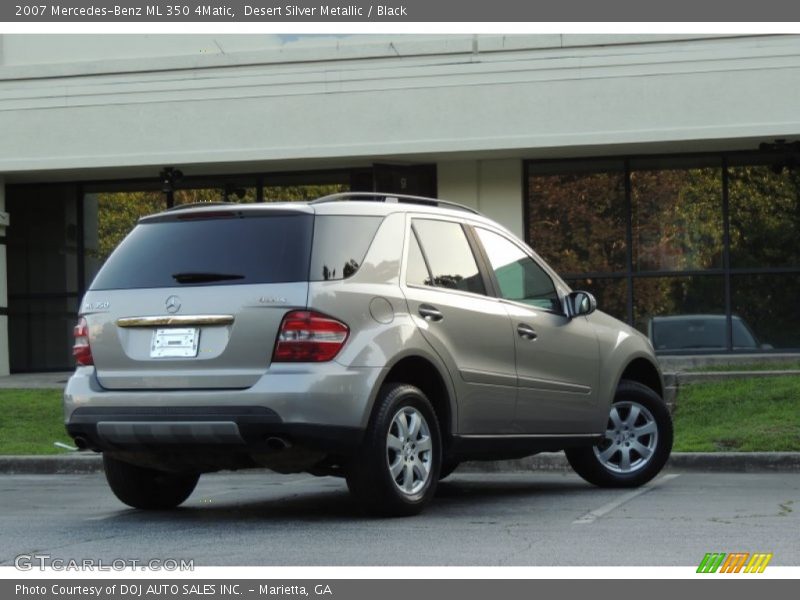 Desert Silver Metallic / Black 2007 Mercedes-Benz ML 350 4Matic