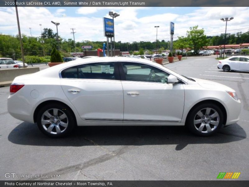 Summit White / Dark Titanium/Light Titanium 2010 Buick LaCrosse CXL AWD