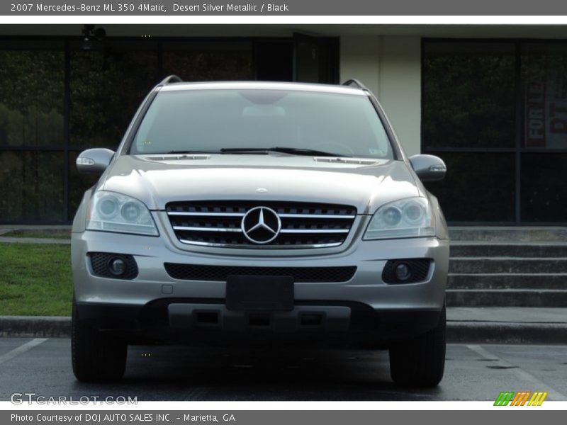 Desert Silver Metallic / Black 2007 Mercedes-Benz ML 350 4Matic