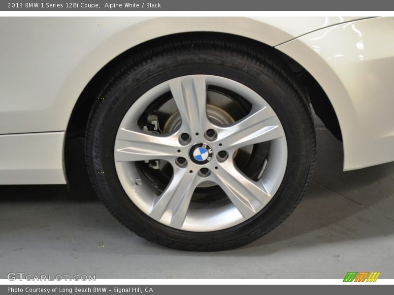 Alpine White / Black 2013 BMW 1 Series 128i Coupe