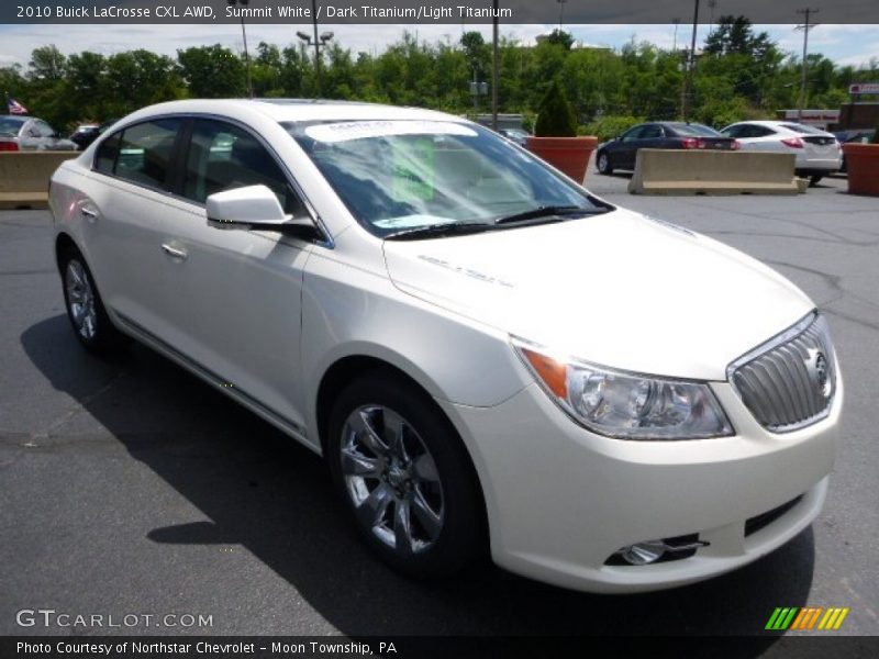 Summit White / Dark Titanium/Light Titanium 2010 Buick LaCrosse CXL AWD