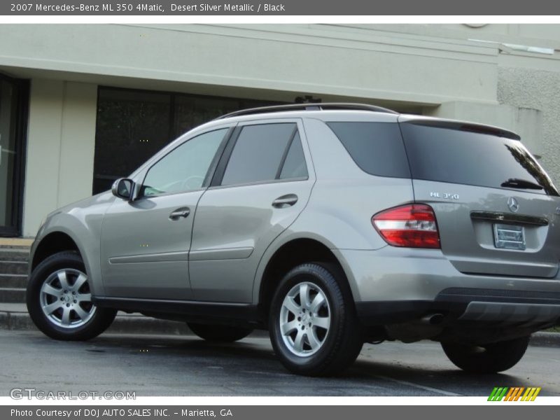 Desert Silver Metallic / Black 2007 Mercedes-Benz ML 350 4Matic