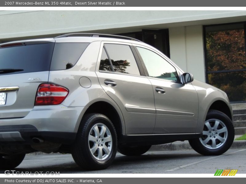 Desert Silver Metallic / Black 2007 Mercedes-Benz ML 350 4Matic