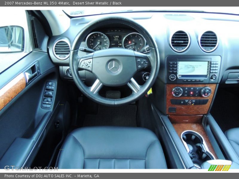 Desert Silver Metallic / Black 2007 Mercedes-Benz ML 350 4Matic