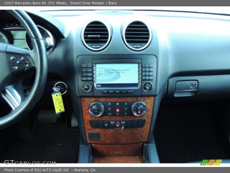 Desert Silver Metallic / Black 2007 Mercedes-Benz ML 350 4Matic