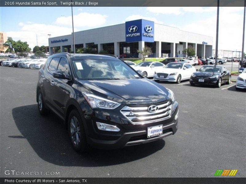 Twilight Black / Beige 2016 Hyundai Santa Fe Sport