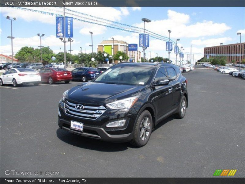 Twilight Black / Beige 2016 Hyundai Santa Fe Sport