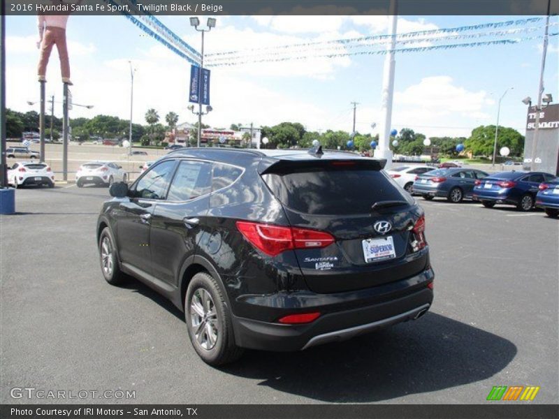 Twilight Black / Beige 2016 Hyundai Santa Fe Sport