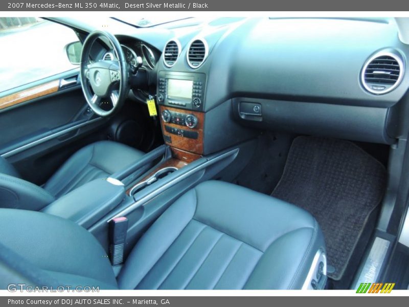 Desert Silver Metallic / Black 2007 Mercedes-Benz ML 350 4Matic