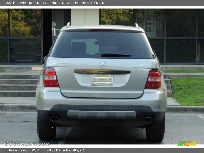 Desert Silver Metallic / Black 2007 Mercedes-Benz ML 350 4Matic
