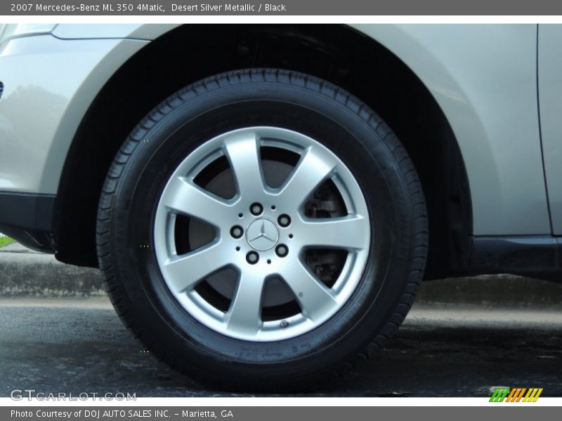 Desert Silver Metallic / Black 2007 Mercedes-Benz ML 350 4Matic