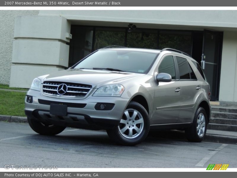 Desert Silver Metallic / Black 2007 Mercedes-Benz ML 350 4Matic