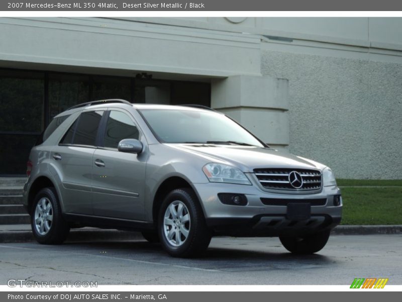 Desert Silver Metallic / Black 2007 Mercedes-Benz ML 350 4Matic