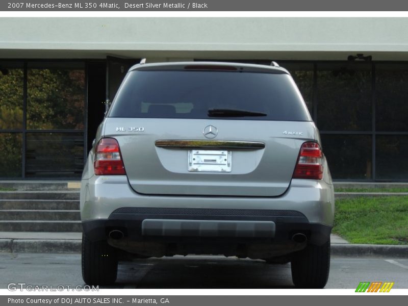 Desert Silver Metallic / Black 2007 Mercedes-Benz ML 350 4Matic