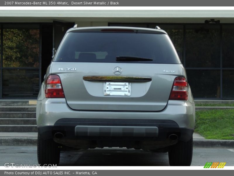 Desert Silver Metallic / Black 2007 Mercedes-Benz ML 350 4Matic