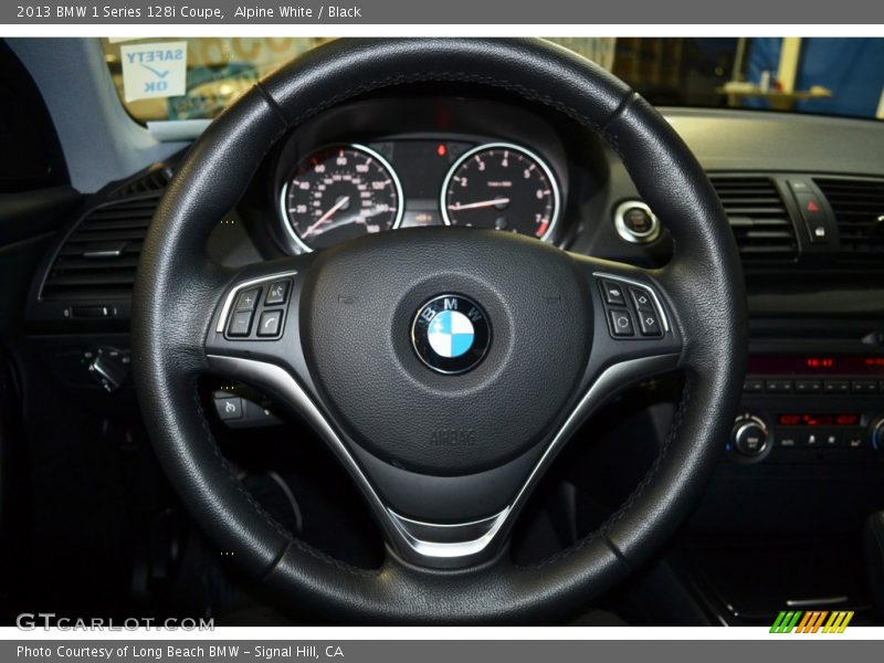 Alpine White / Black 2013 BMW 1 Series 128i Coupe