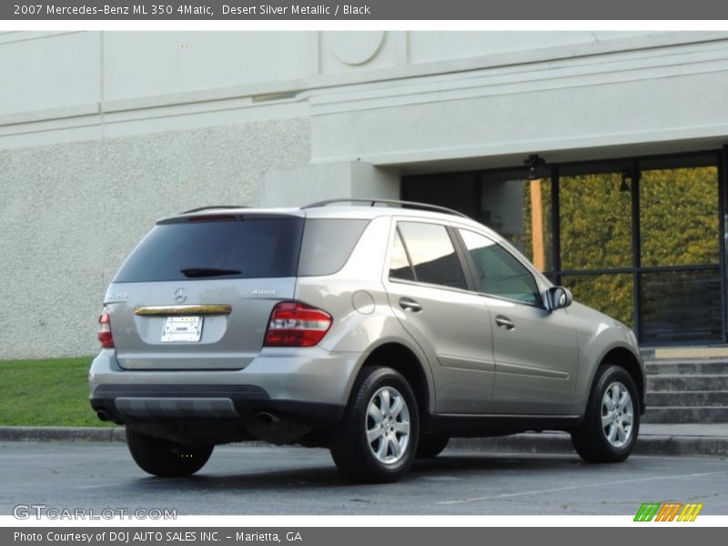 Desert Silver Metallic / Black 2007 Mercedes-Benz ML 350 4Matic