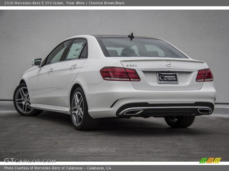 Polar White / Chestnut Brown/Black 2016 Mercedes-Benz E 350 Sedan