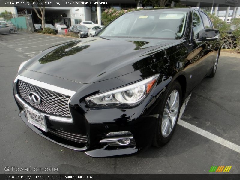 Black Obsidian / Graphite 2014 Infiniti Q 50 3.7 Premium