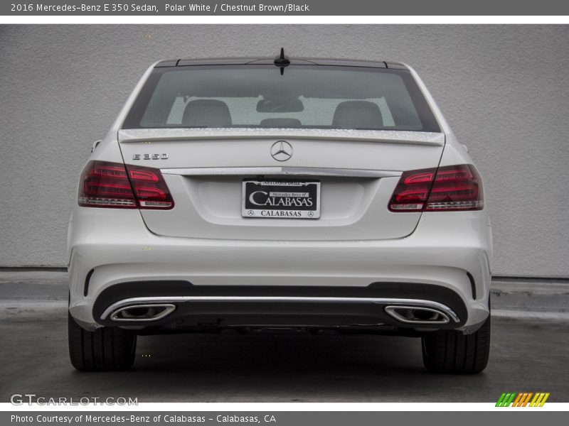 Polar White / Chestnut Brown/Black 2016 Mercedes-Benz E 350 Sedan