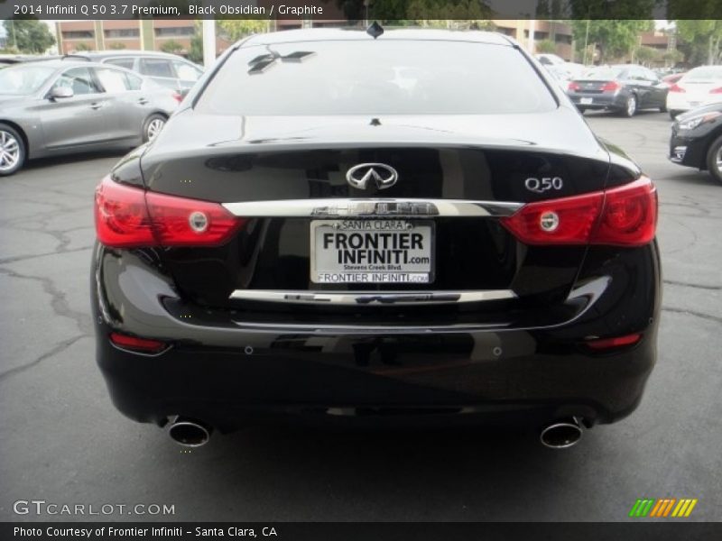 Black Obsidian / Graphite 2014 Infiniti Q 50 3.7 Premium