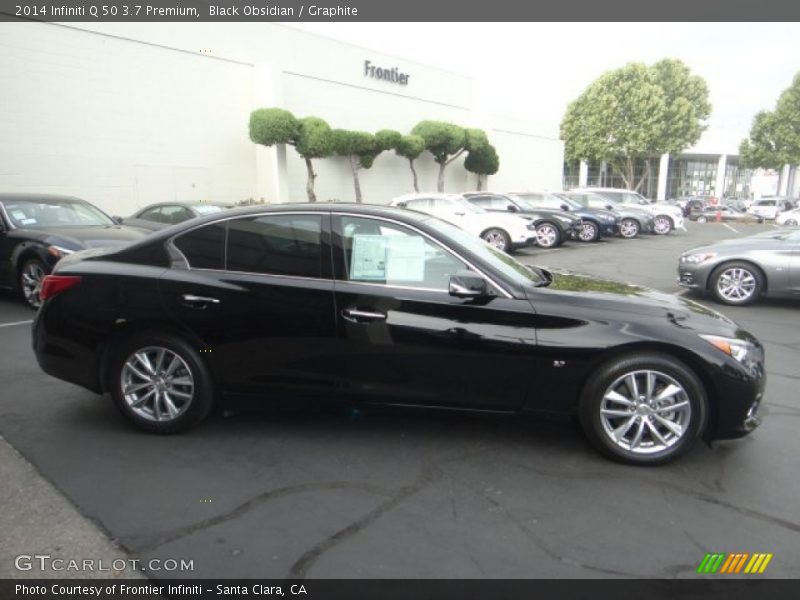 Black Obsidian / Graphite 2014 Infiniti Q 50 3.7 Premium