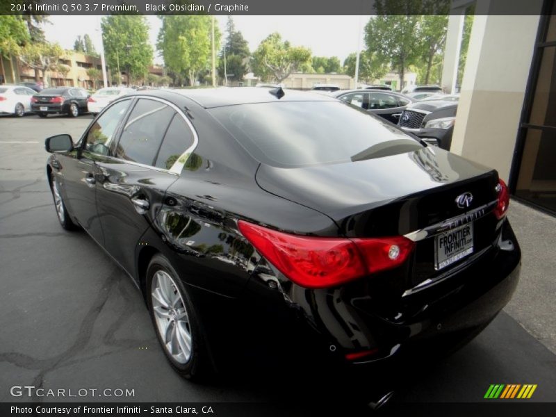 Black Obsidian / Graphite 2014 Infiniti Q 50 3.7 Premium