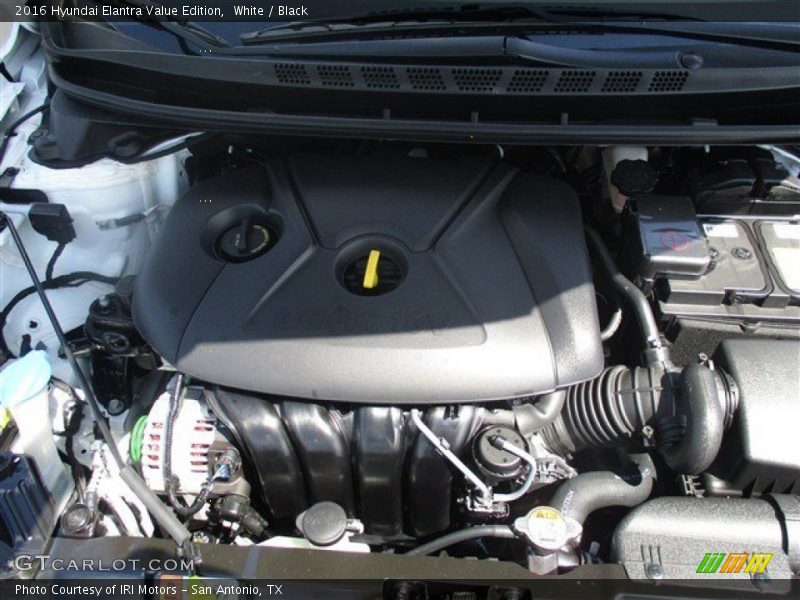 White / Black 2016 Hyundai Elantra Value Edition