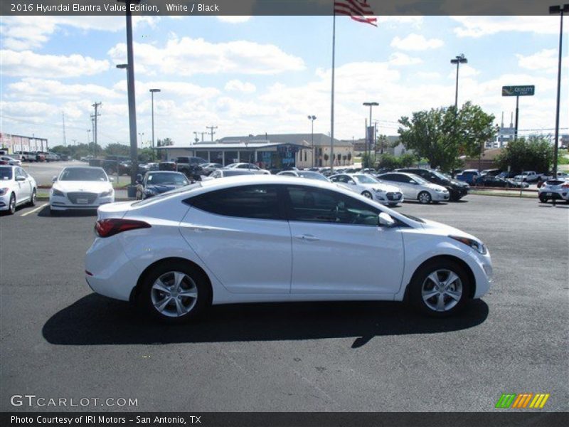 White / Black 2016 Hyundai Elantra Value Edition