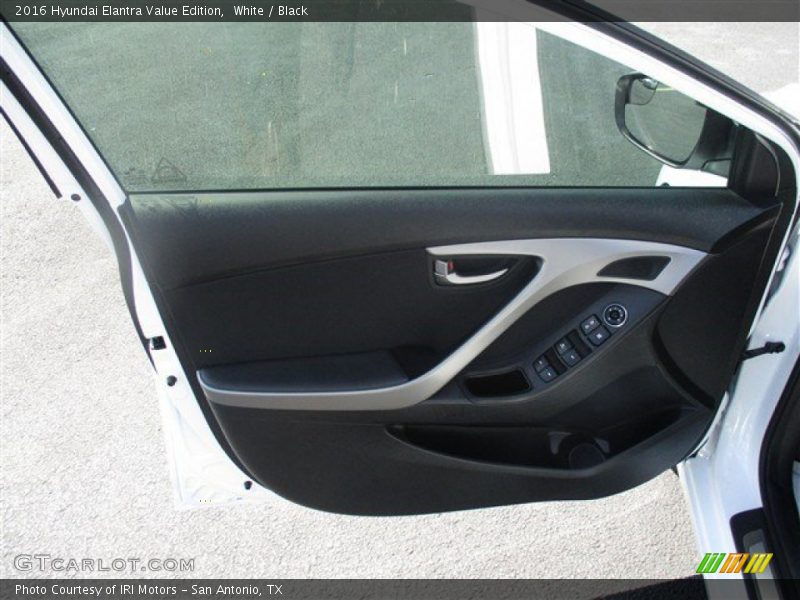 White / Black 2016 Hyundai Elantra Value Edition