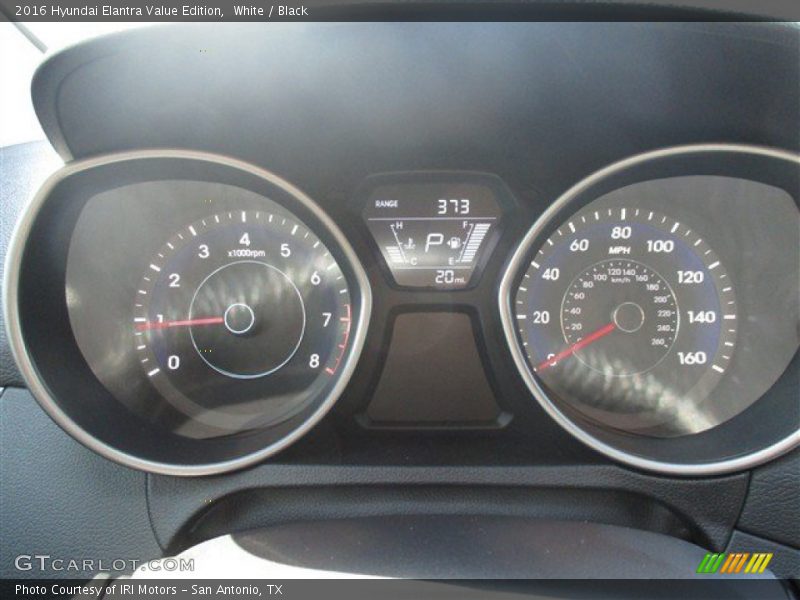 White / Black 2016 Hyundai Elantra Value Edition