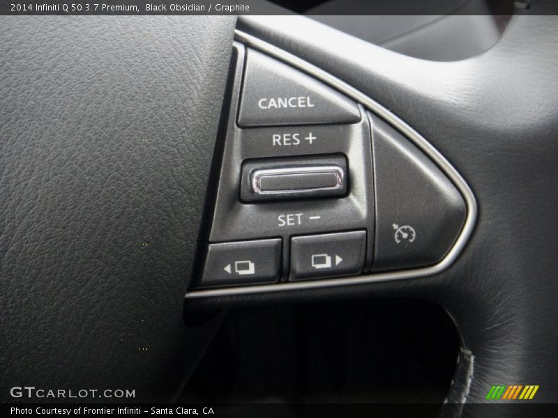 Black Obsidian / Graphite 2014 Infiniti Q 50 3.7 Premium