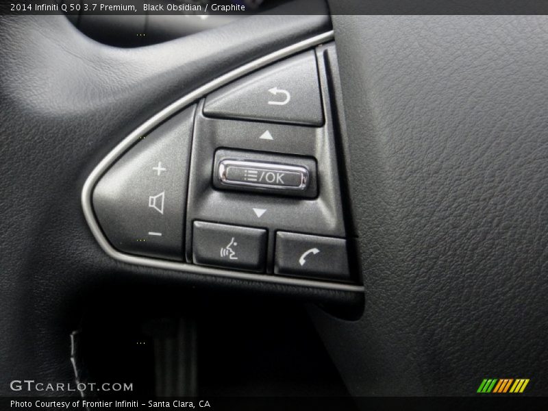 Black Obsidian / Graphite 2014 Infiniti Q 50 3.7 Premium