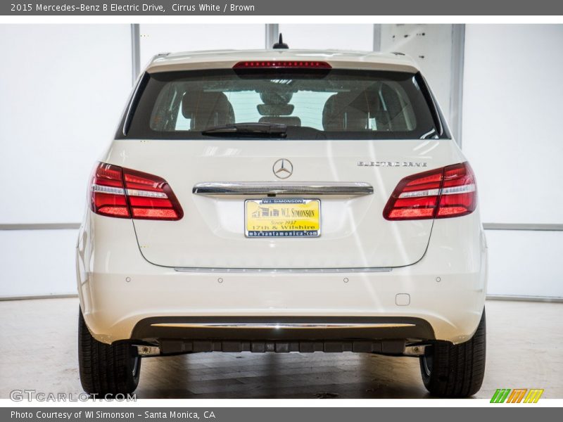 Cirrus White / Brown 2015 Mercedes-Benz B Electric Drive