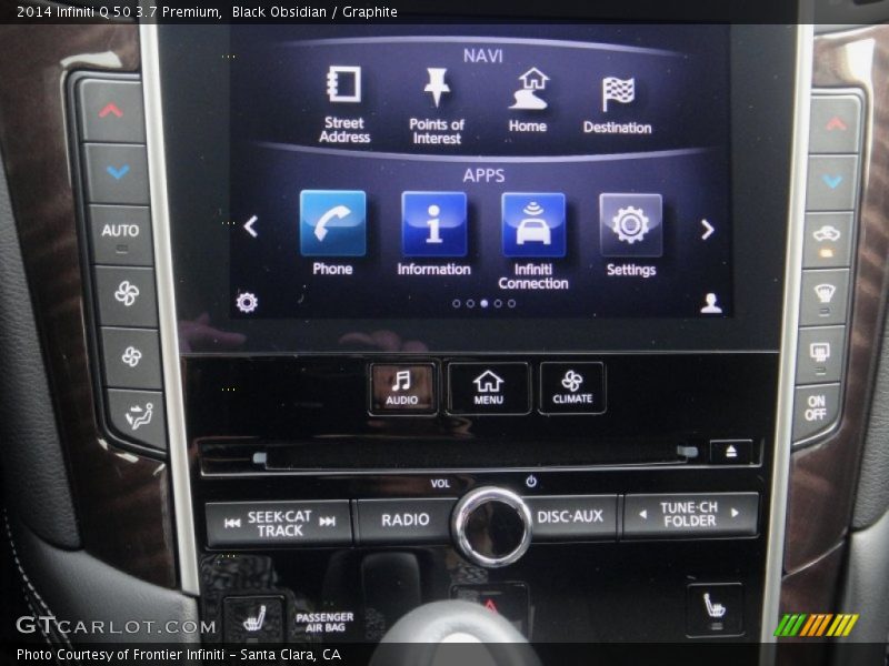 Black Obsidian / Graphite 2014 Infiniti Q 50 3.7 Premium